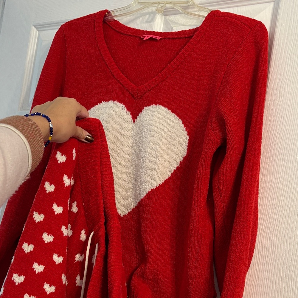 BETSEY JOHNSON ❤️ Chenille PJ Set